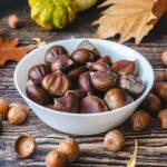 bunch of hazel nuts
