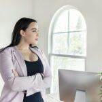 Beautiful and curvy woman