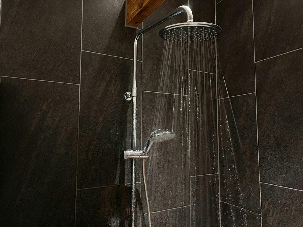 Rain shower in the bathroom