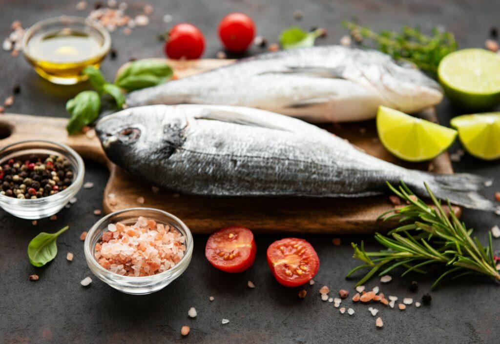 Fresh fish dorado