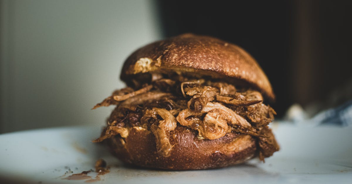 découvrez notre délicieuse recette de pulled pork : tendre porc effiloché mariné et cuit lentement, servi dans un pain moelleux avec vos sauces préférées. parfait pour vos repas en famille ou entre amis !