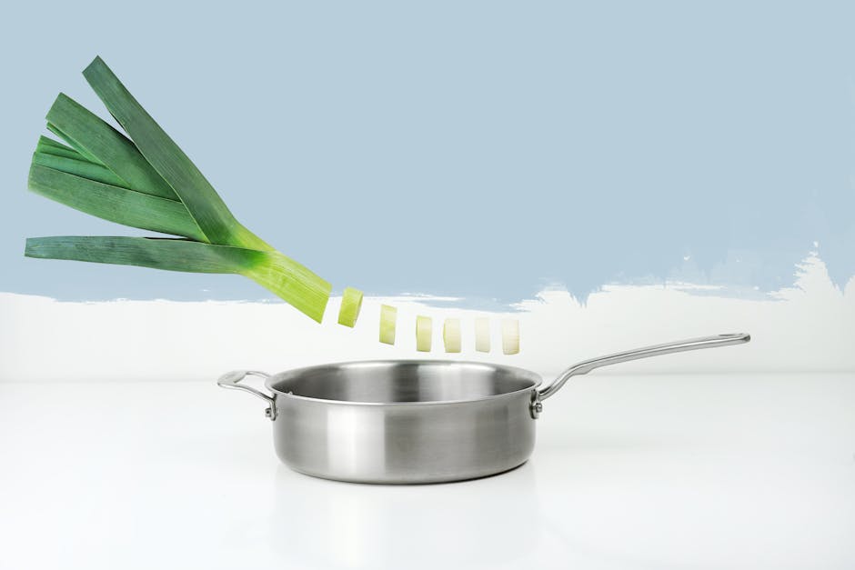 Cuisson du risotto dans une large casserole en inox