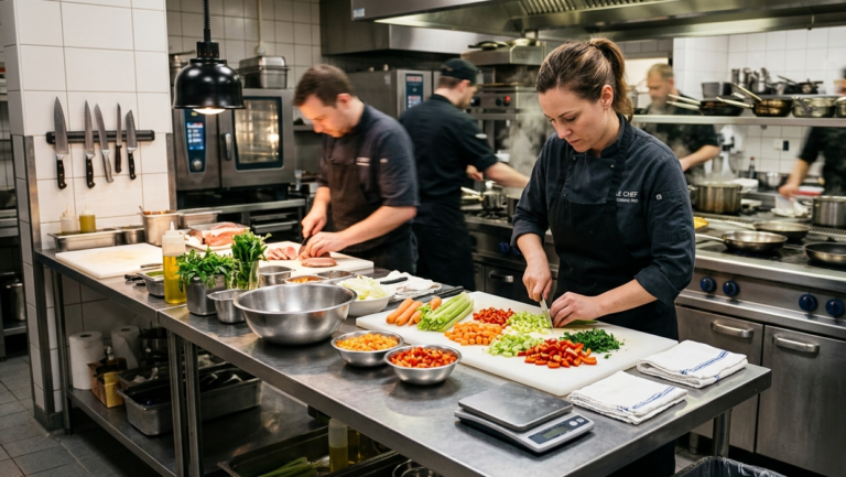 Table de découpe : l’outil clé de la productivité en cuisine pro
