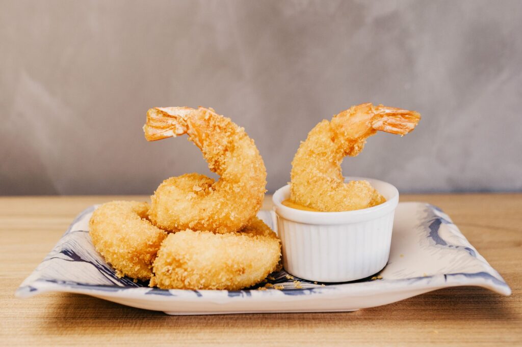Tempura Sur Plaque En Céramique